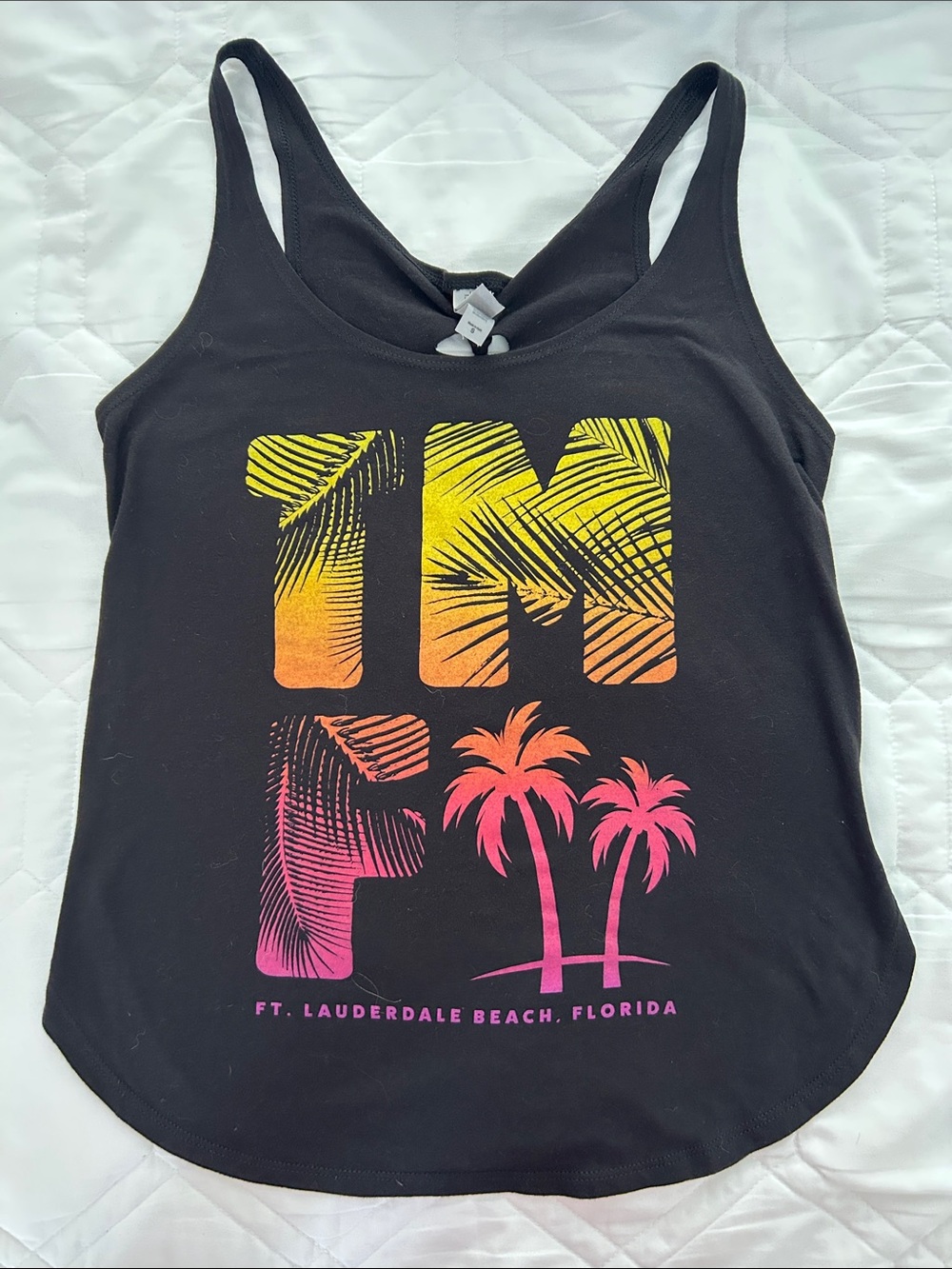 Tortuga music festival Graphic Tank with stunning cut out back